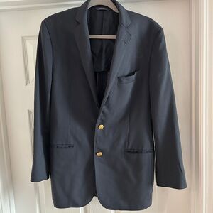 Brooks Brothers Navy Blazer with Gold Buttons